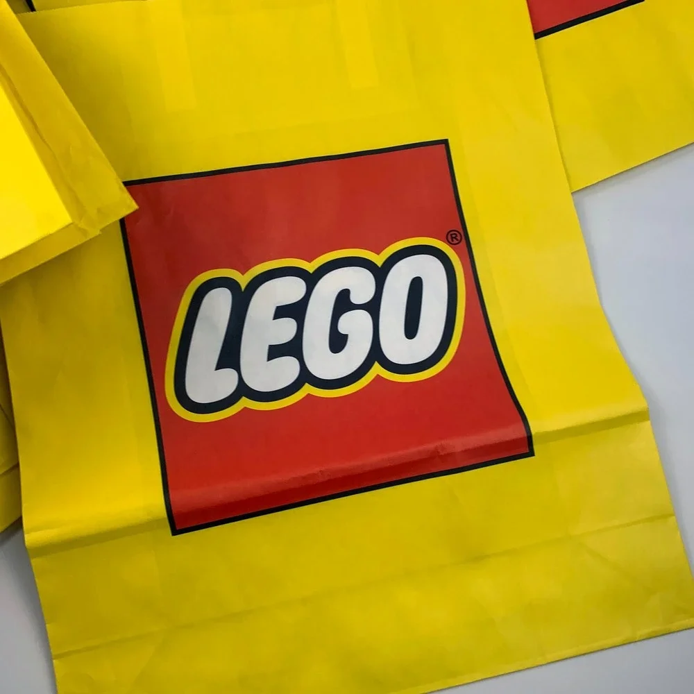 Lego Classic Yellow Shopping Bag Paper Logo Gift Bag 1x 7